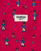 Toddler Girl Nutcracker Corduroy Skirtall - Red, image 3 of 4 slides