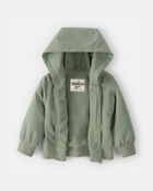 B&eacute;b&eacute; fille -  Blouson utilitaire mi-&eacute;paisseur pour fille - Vert, image 2 sur 3 diapositives