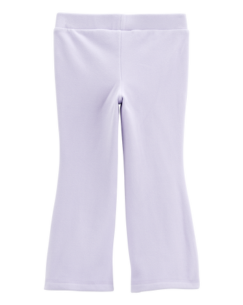 Baby Flared-Leg Fleece Pants - Purple, 
