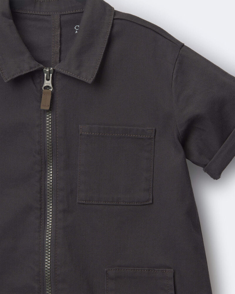 Toddler Day Out&trade; Jumpsuit - Dark Grey, image 2 of 2 slides