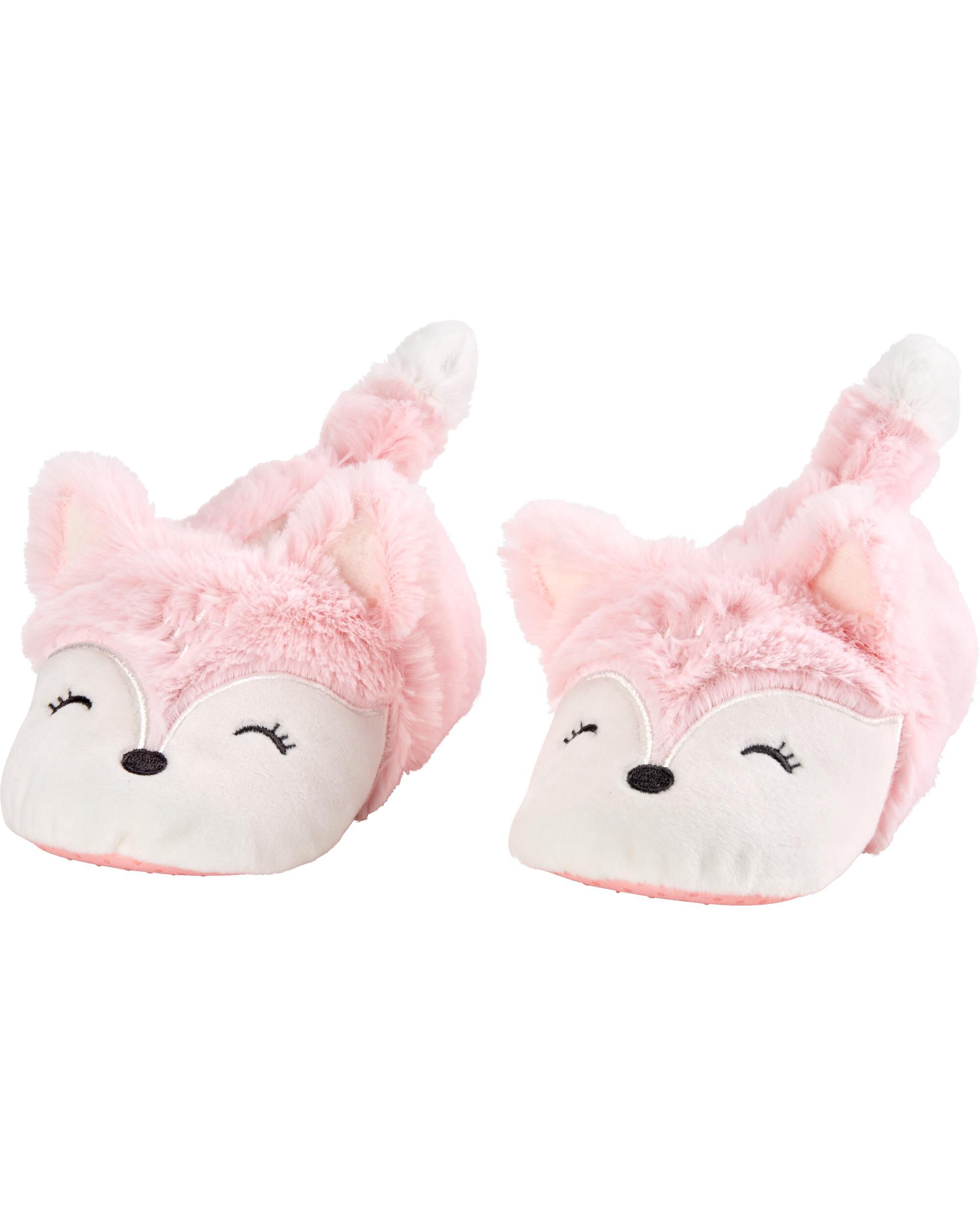 carters pink fox stuffed animal