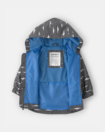 B&eacute;b&eacute; gar&ccedil;on - Imperm&eacute;able ardoise &agrave; requins qui changent de couleur - Noir, 