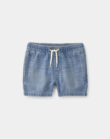 B&eacute;b&eacute; gar&ccedil;on - Short &agrave; cordon de serrage en denim - D&eacute;lav&eacute; clair, 