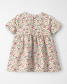 Baby Girl Organic Cotton French Terry Dress, image 2 of 5 slides