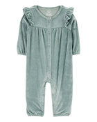Baby Flutter Snap-Up Fuzzy Jumpsuit, image 1 of 3 slides