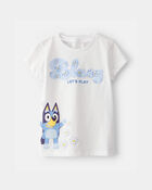 Tout-petit fille - T-shirt &agrave; imprim&eacute; Bluey &ndash; Blanc, image 1 sur 2 diapositives