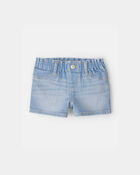 Baby Girl Denim Shorts - Light Wash, image 1 of 4 slides