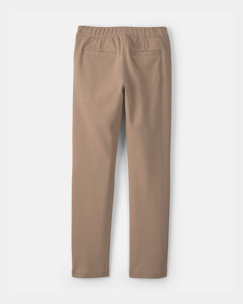 Girls Ponte Skinny Uniform Pants - Khaki, image 2 of 4 slides