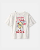 Boys Pizza Graphic Tee - White, image 1 of 6 slides