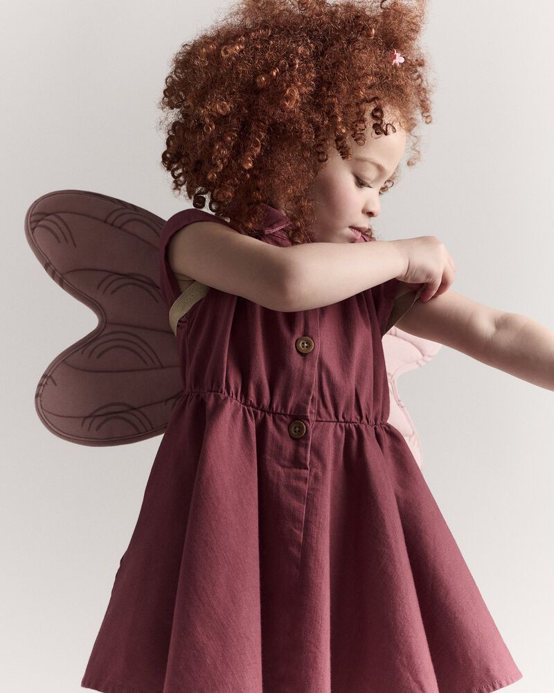 Toddler Girl Avenue Twirl™ Dress - Burgundy, image 2 of 8 slides