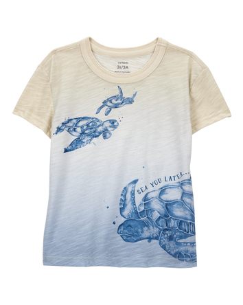 Baby Turtle Knit Short-Sleeve Tee, 