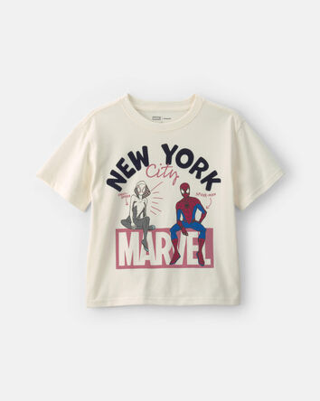 Filles - T-shirt manches courtes Spider-Man de &copy;Marvel - Blanc, 