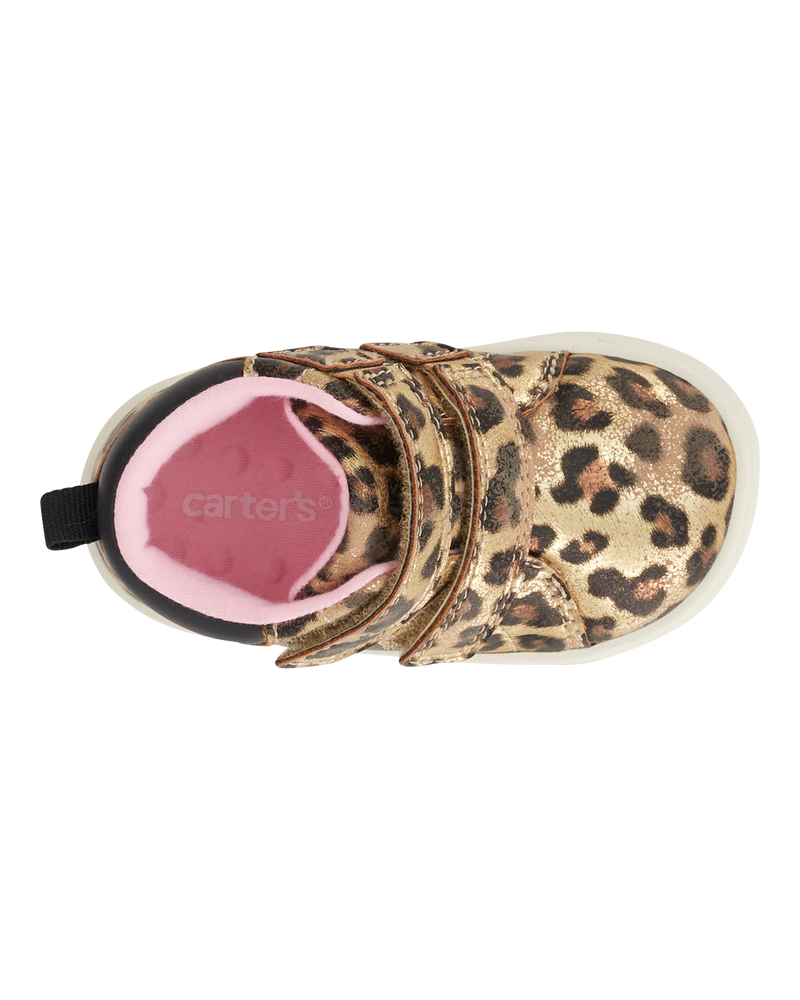  Every Step® First Walker Cheetah Print High-Top Sneakers, image 4 of 7 slides
