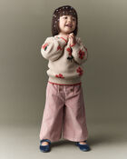 Toddler Girl Urban Wide Leg Corduroy Pant - Light Pink, image 1 of 8 slides