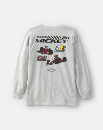 Boys Disney&copy; Mickey Mouse Racing Long-Sleeve Graphic Tee - Grey, 