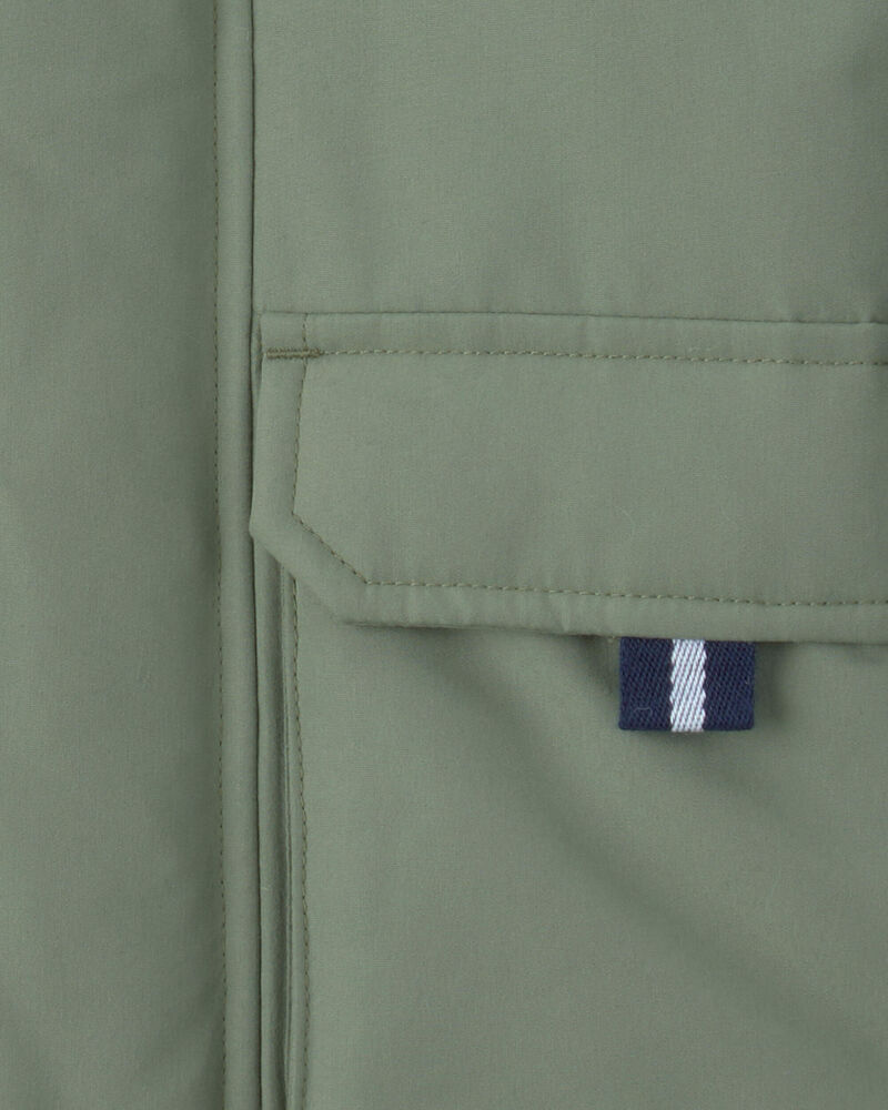 Toddler Boy Hooded Midweight Jacket - Green, image 3 of 3 slides