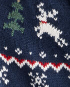 B&eacute;b&eacute; - Combinaison en tricot de coton biologique motif jacquard, image 3 sur 3 diapositives