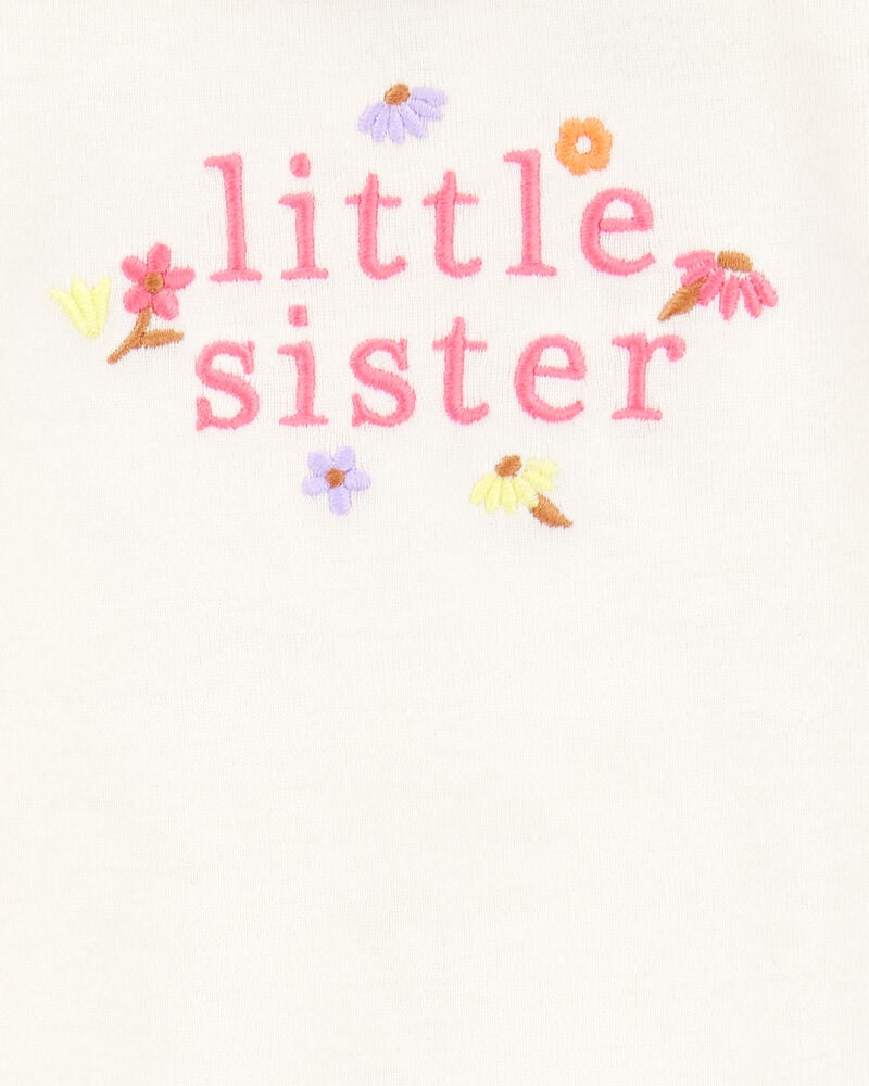 Baby 2-Piece Little Sister Bodysuit Pant Set - Yellow, image 2 of 3 slides