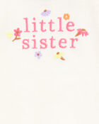 Baby 2-Piece Little Sister Bodysuit Pant Set - Yellow, image 2 of 3 slides