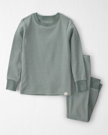 Toddler 2-Piece Organic Cotton Ribbed Pyjamas, 