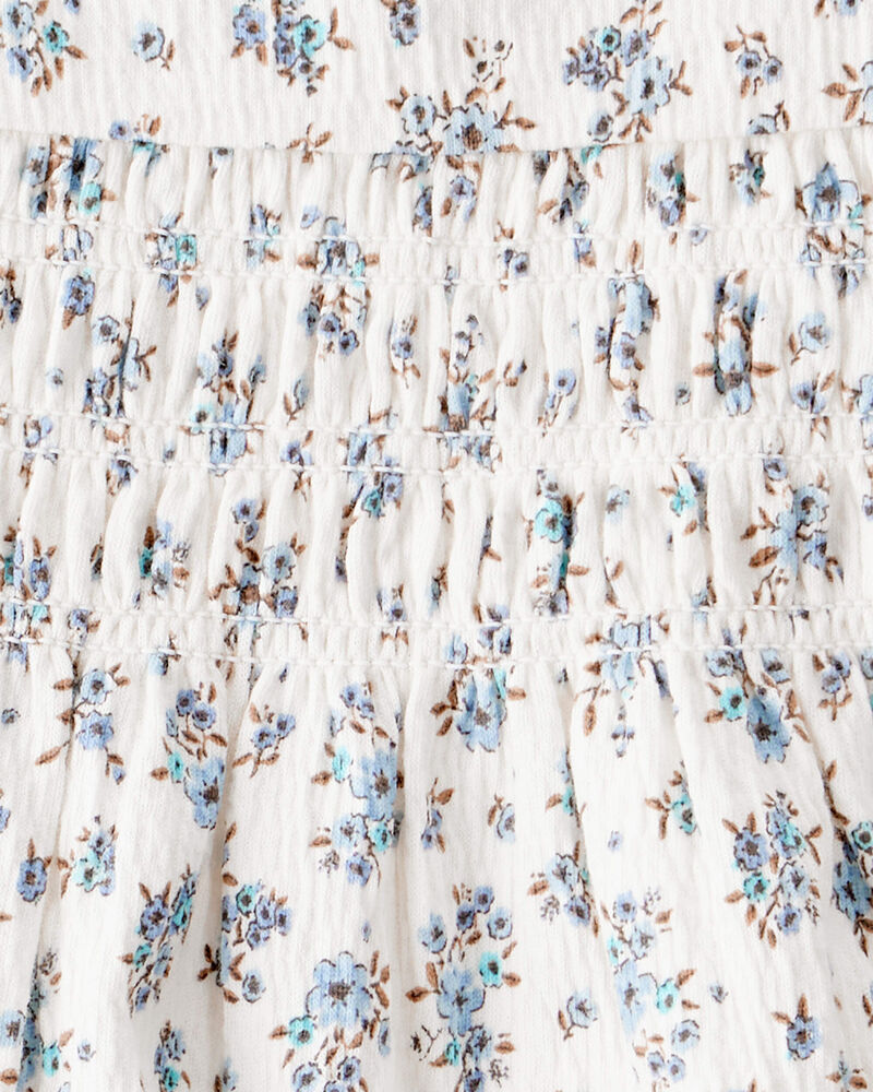 Baby Girl 2-Piece Organic Cotton Set in BlueMist Bloom, image 3 of 5 slides