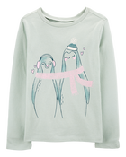 Kid Penguin Long-Sleeve Graphic Tee, image 1 of 3 slides
