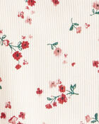 Toddler Girl 2-Piece Floral Long-Sleeve Tee & Pant Set - Red, image 2 of 4 slides