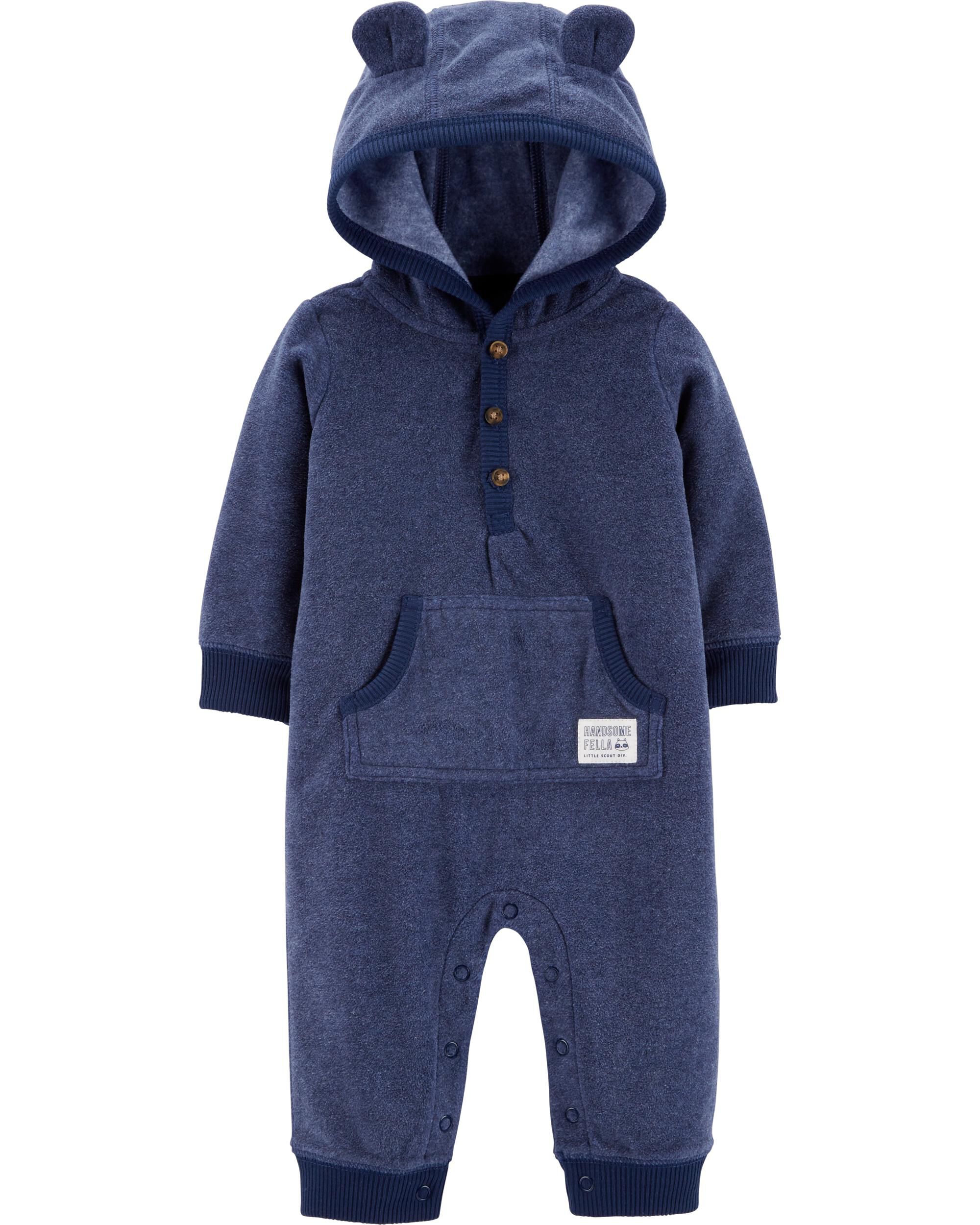 Carter's bear fleece jumpsuit Clearance