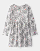 Girls Halloween Spiderwebs Long-Sleeve Dress, image 2 of 4 slides