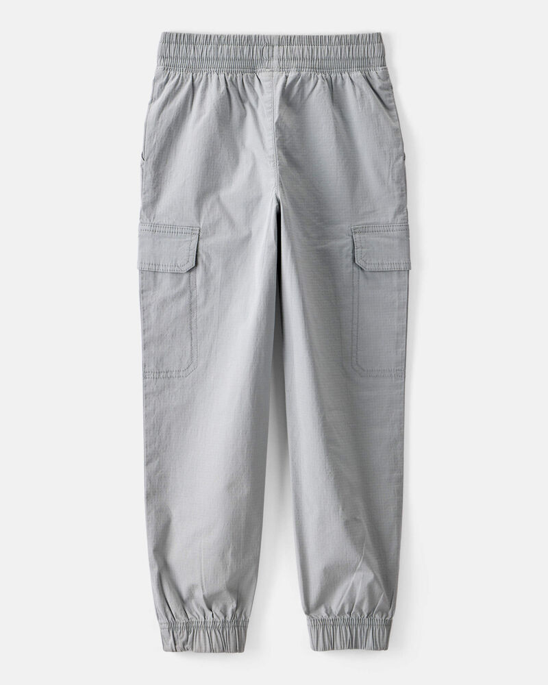 Boys Cotton Fashion Cargo Pants - Grey, image 2 of 5 slides