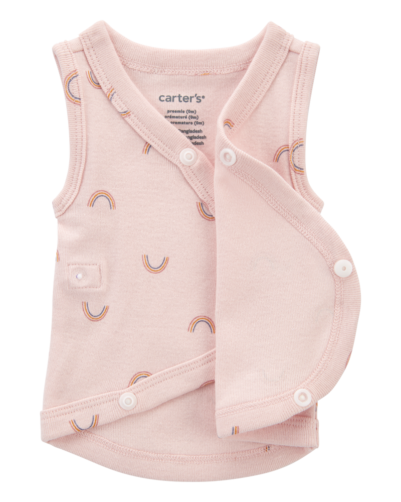 Baby Preemie Rainbow Cotton Tank, image 3 of 5 slides