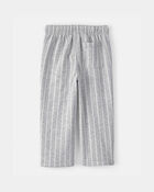 Toddler Striped French Terry Pants - Grey/White, image 2 of 4 slides