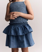 Tout-petit fille - Jupe &agrave; volants en chambray, image 3 sur 6 diapositives