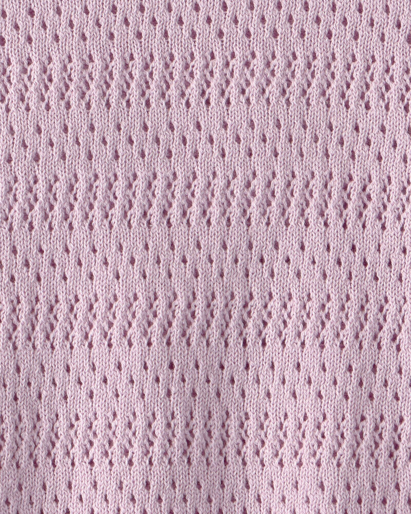 Tout-petit fille - Chandail festonn&eacute; - Mauve, image 2 sur 2 diapositives