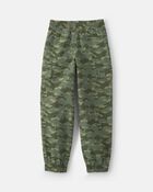 Boys Camo Cargo Joggers - Olive Green, image 2 of 5 slides