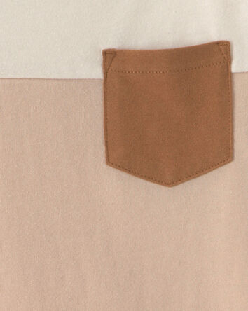 Tout-petit gar&ccedil;on - T-shirt manches courtes aux couleurs contrast&eacute;es - Beige/Ivoire, 