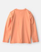 Boys West Coast Surf' Long-Sleeve Rashguard Top - Orange, image 2 of 4 slides