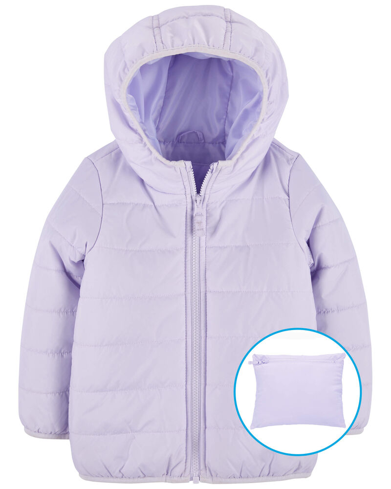 Kid Packable Puffer Jacket, image 1 of 6 slides