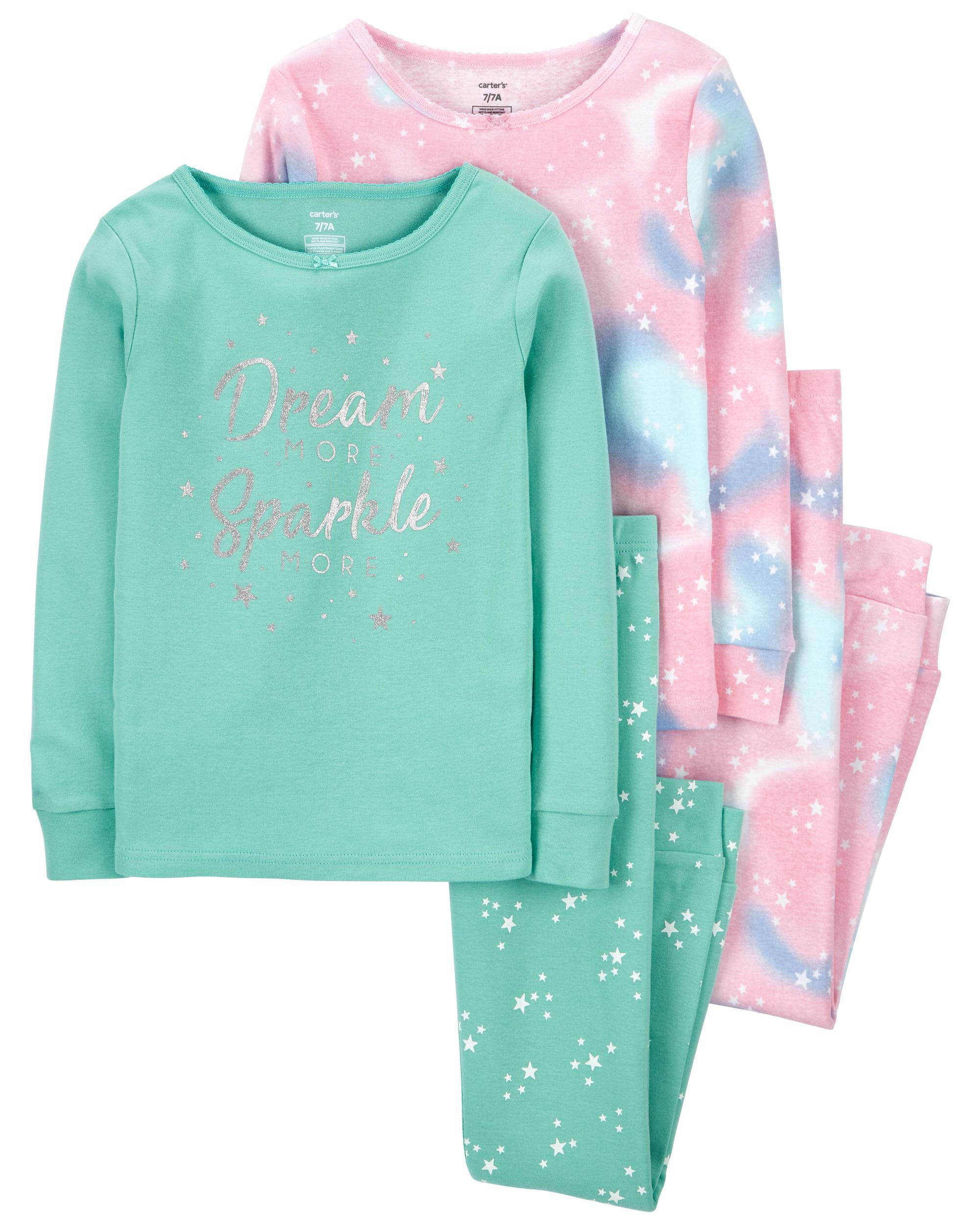 Multi 4 Piece Dream 100 Snug Fit Cotton PJs Carter s Oshkosh Canada