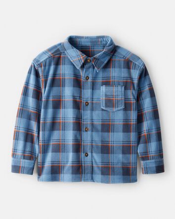 Boys Plaid Button-Down Shirt, 
