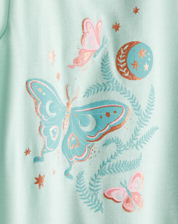 Girls 2-Pack Butterfly Moons Nightgowns, 