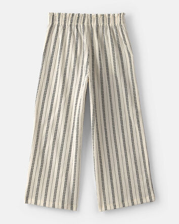 Girls Striped Pants - Ivory, 