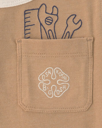 Toddler Boy 'OshKosh' Tools Long-Sleeve Tee - Brown, 