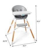 Chaise haute 4-en-1 EON &ndash; Avoine, image 4 sur 4 diapositives