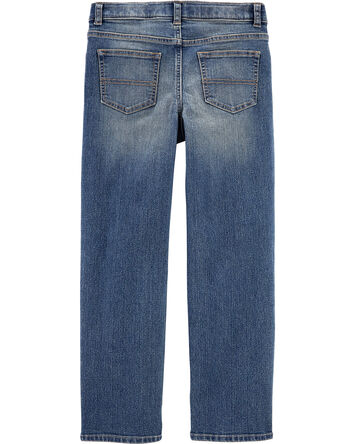 Classic Jeans In Tumbled Medium Faded Wash, 