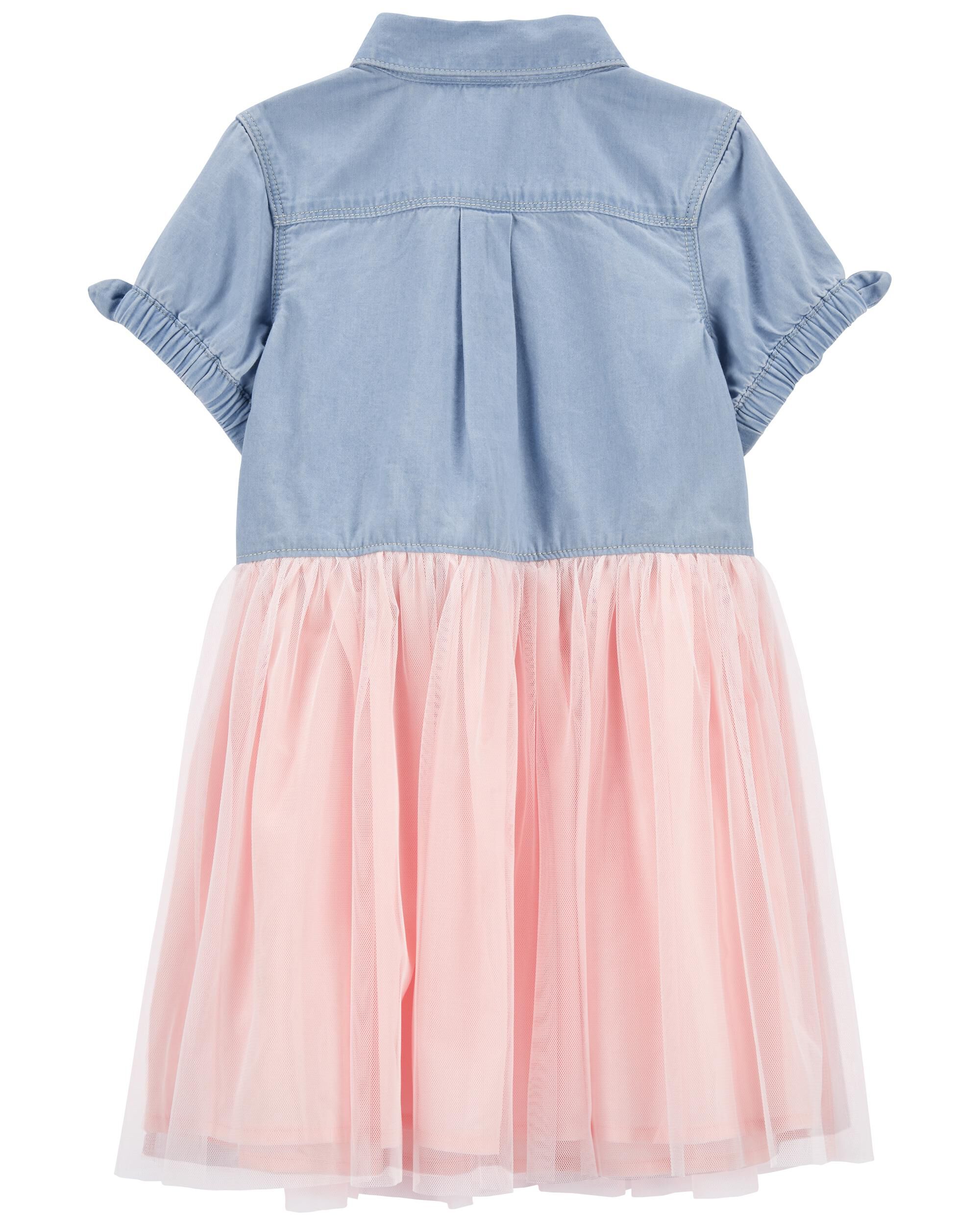 Oshkosh denim 2025 tulle dress