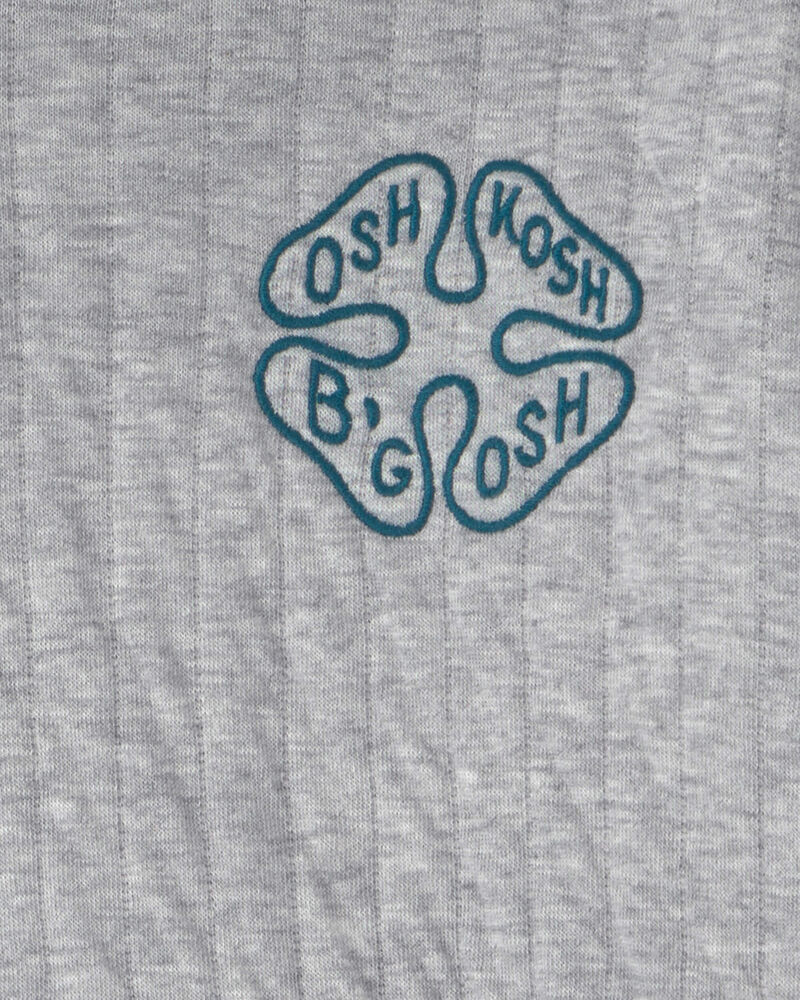 Chandail kangourou matelass&eacute; &agrave; logo &ndash; Gris, image 2 sur 2 diapositives
