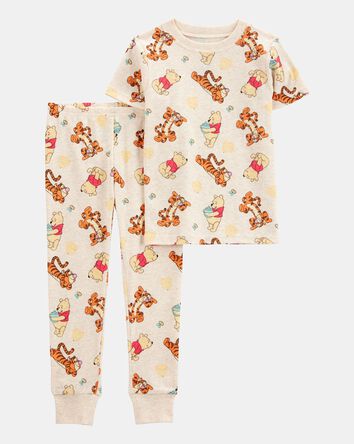 Tout-petit - Pyjama 2 pi&egrave;ces en coton ajust&eacute; imprim&eacute; de Winnie The Pooh - Beige, 