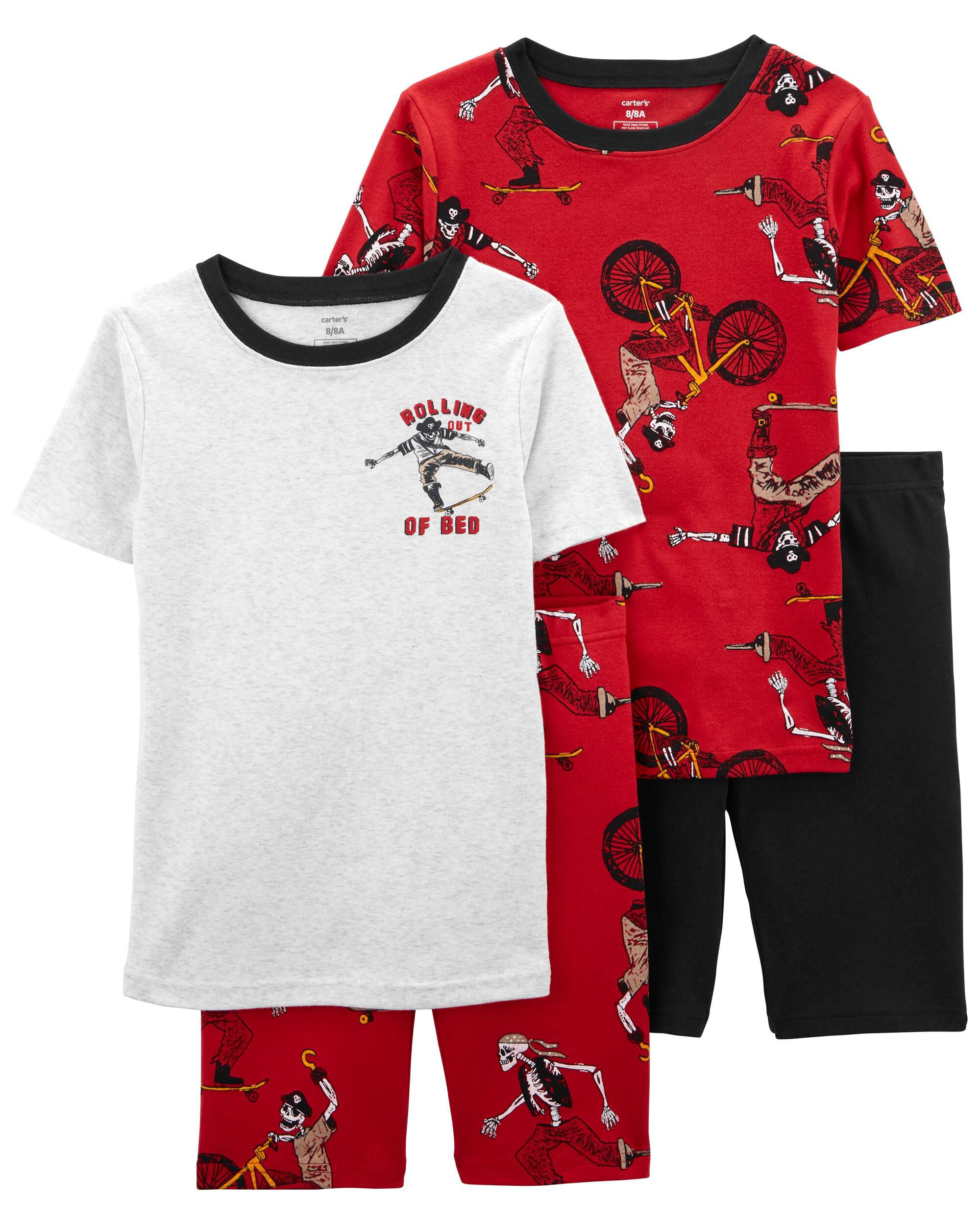 Kid 4 Piece Pirate Cotton Blend Pyjamas