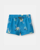 Baby Boy Dinosaur Mesh Shorts - Blue, image 1 of 4 slides
